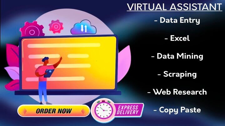 4076I will be your virtual assistant for data entry, web research, lead generation