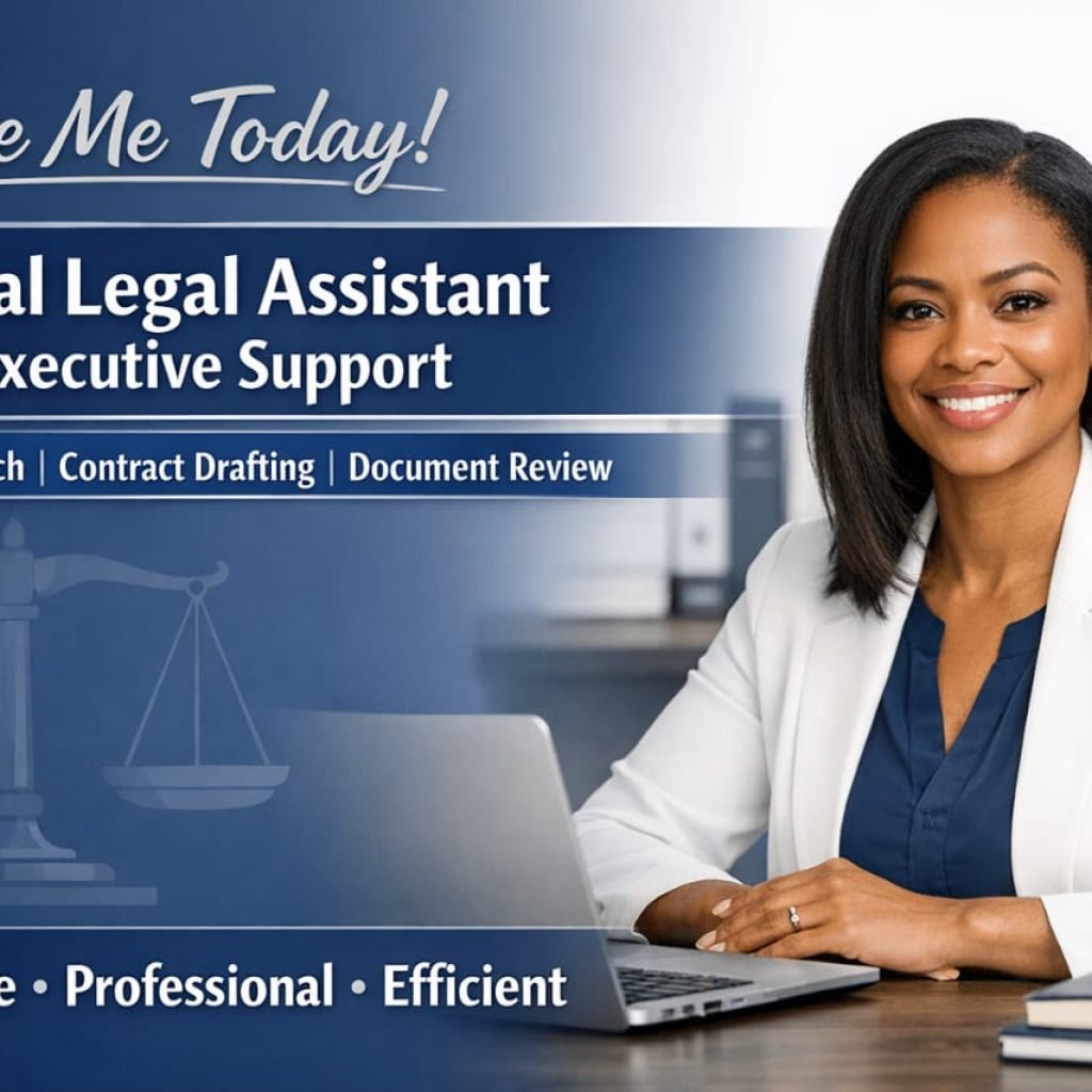 48901Legal Associate/Contract Drafting/Professional Virtual Assistant
